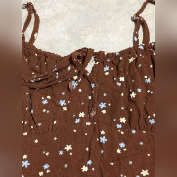 LA Hearts brown floral mini sundress size M - Picture 3 of 8